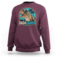 Dinosuar Dad Sweatshirt Funny Dadasaurus Fathers Day Family Matching