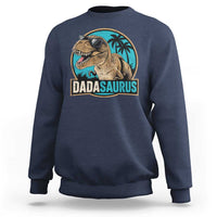 Dinosuar Dad Sweatshirt Funny Dadasaurus Fathers Day Family Matching