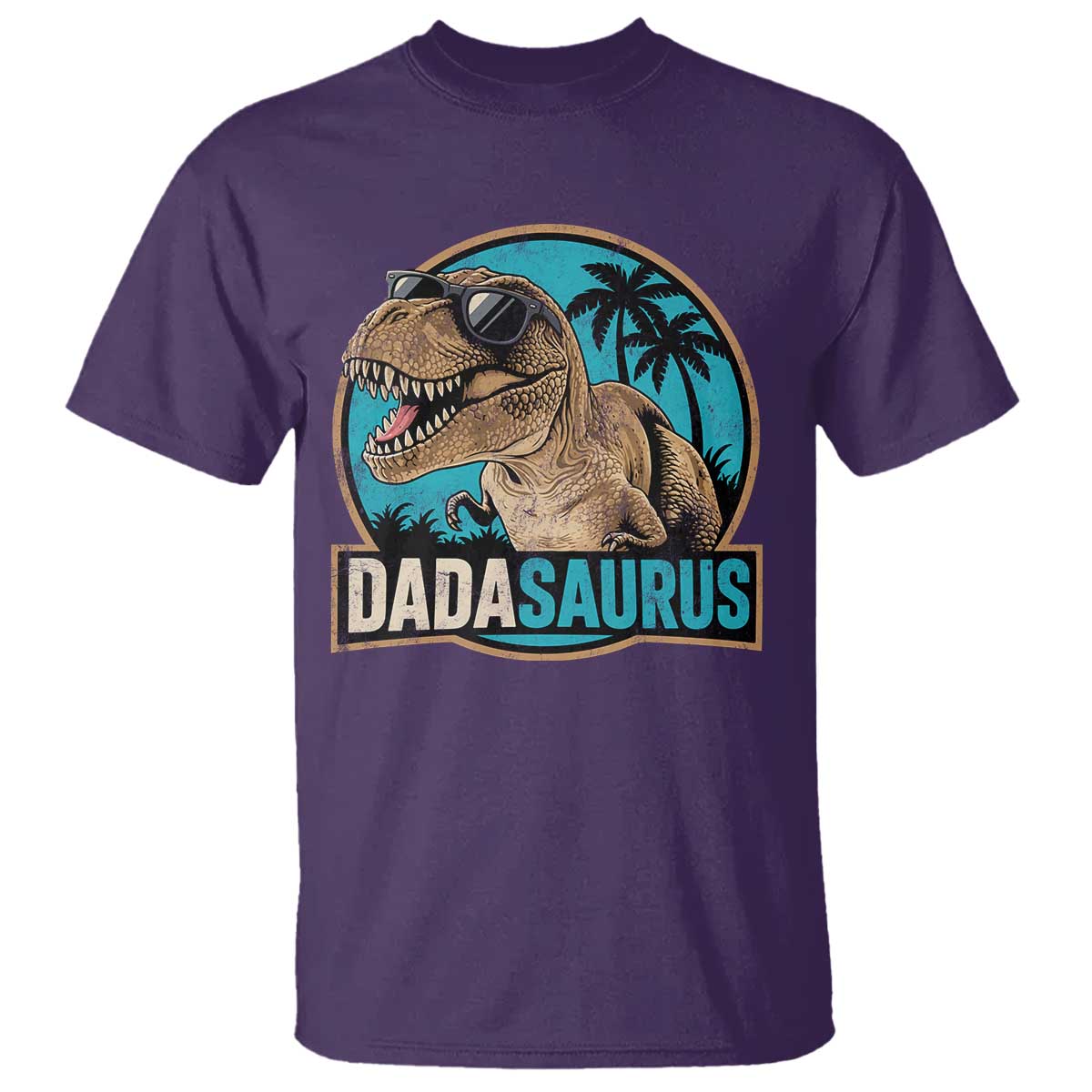 Dinosuar Dad T Shirt Funny Dadasaurus Fathers Day Family Matching