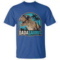 Dinosuar Dad T Shirt Funny Dadasaurus Fathers Day Family Matching