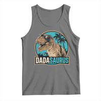 Dinosuar Dad Tank Top Funny Dadasaurus Fathers Day Family Matching