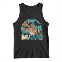 Dinosuar Dad Tank Top Funny Dadasaurus Fathers Day Family Matching