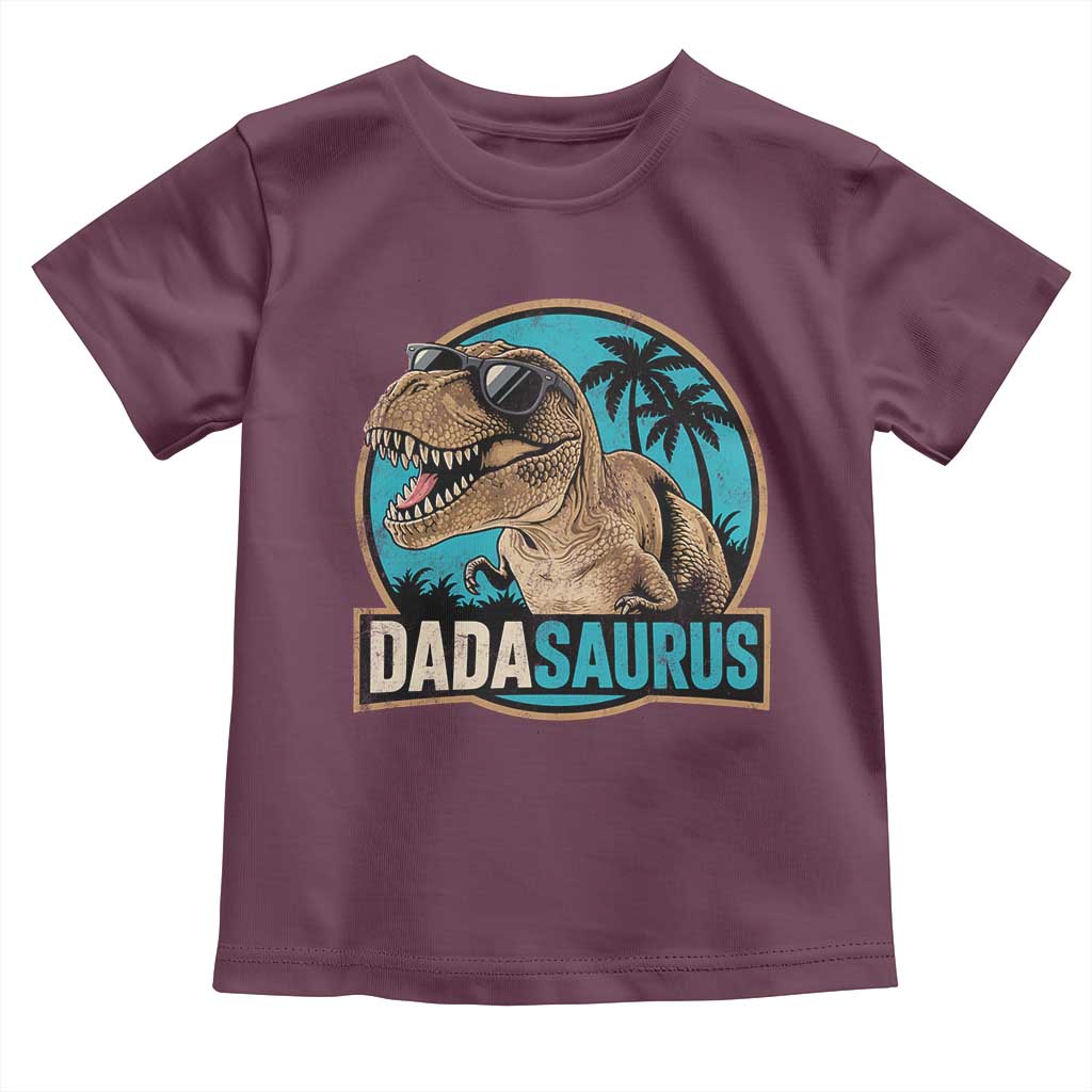 Dinosuar Dad Toddler T Shirt Funny Dadasaurus Fathers Day Family Matching