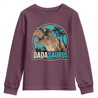 Dinosuar Dad Youth Sweatshirt Funny Dadasaurus Fathers Day Family Matching