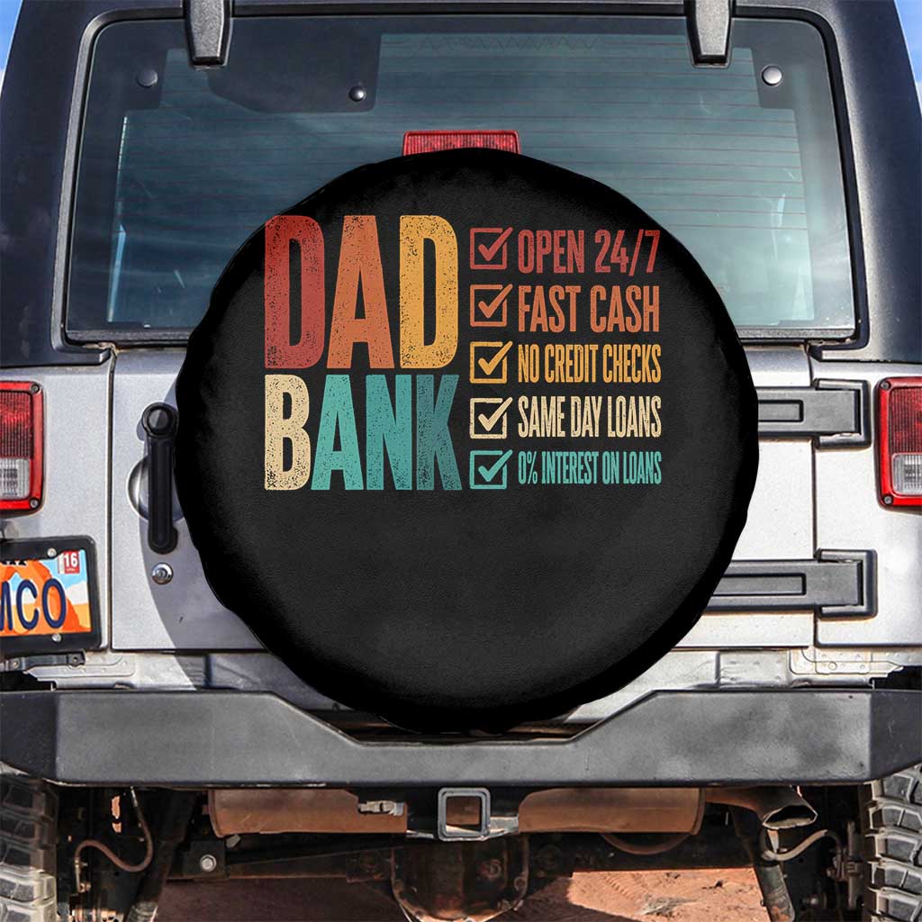 Dad Bank Spare Tire Cover Open 24 7 Fast Cash Funny Father's Day Gifts
