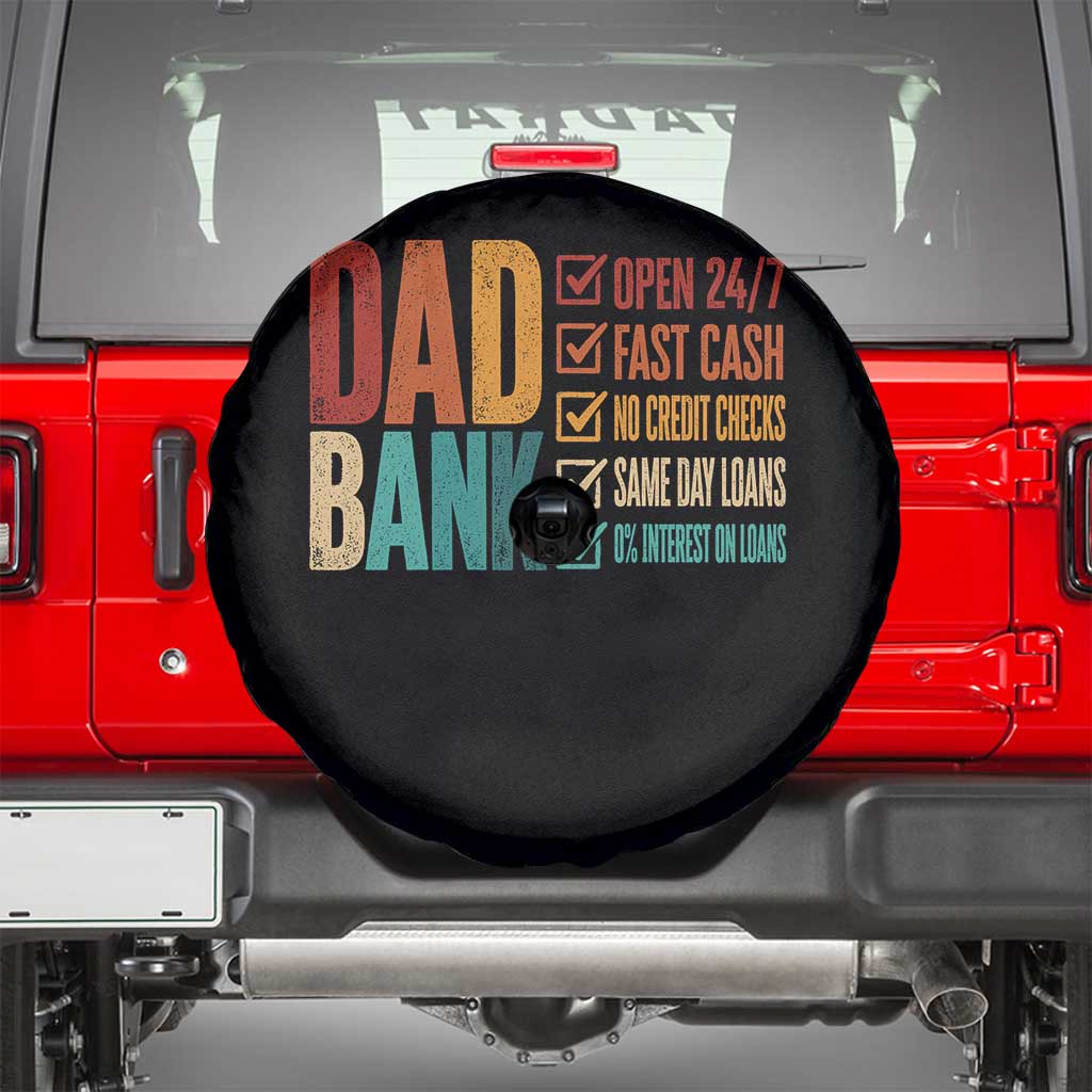 Dad Bank Spare Tire Cover Open 24 7 Fast Cash Funny Father's Day Gifts