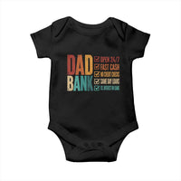 Dad Bank Baby Onesie Open 24 7 Fast Cash Funny Father's Day Gifts