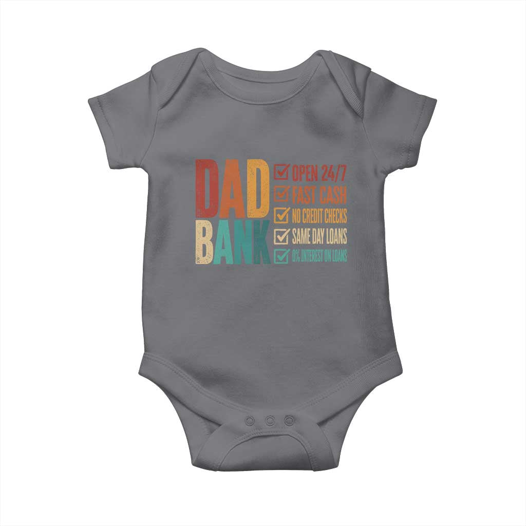 Dad Bank Baby Onesie Open 24 7 Fast Cash Funny Father's Day Gifts