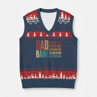 Dad Bank V-Neck Knit Sweater Vest Open 24 7 Fast Cash Funny Father's Day Gifts