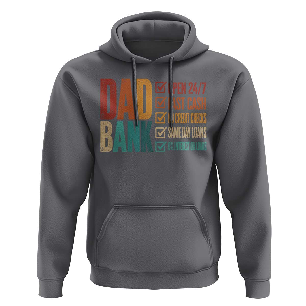 Dad Bank Hoodie Open 24 7 Fast Cash Funny Father's Day Gifts
