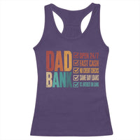 Dad Bank Racerback Tank Top Open 24 7 Fast Cash Funny Father's Day Gifts