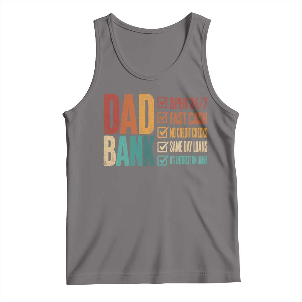 Dad Bank Tank Top Open 24 7 Fast Cash Funny Father's Day Gifts