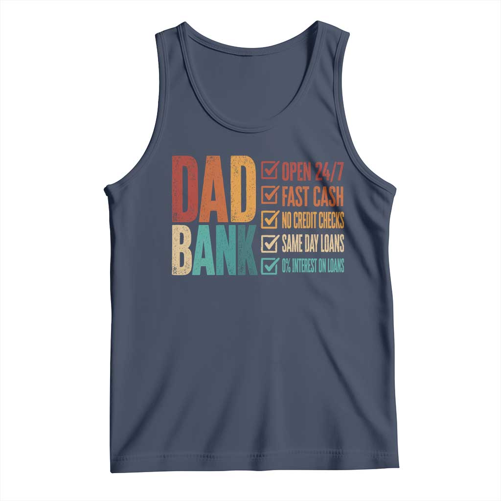 Dad Bank Tank Top Open 24 7 Fast Cash Funny Father's Day Gifts