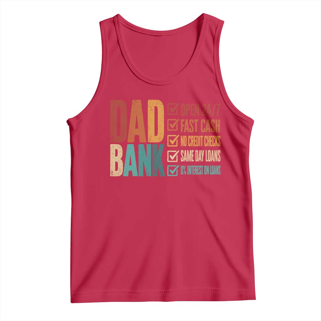 Dad Bank Tank Top Open 24 7 Fast Cash Funny Father's Day Gifts