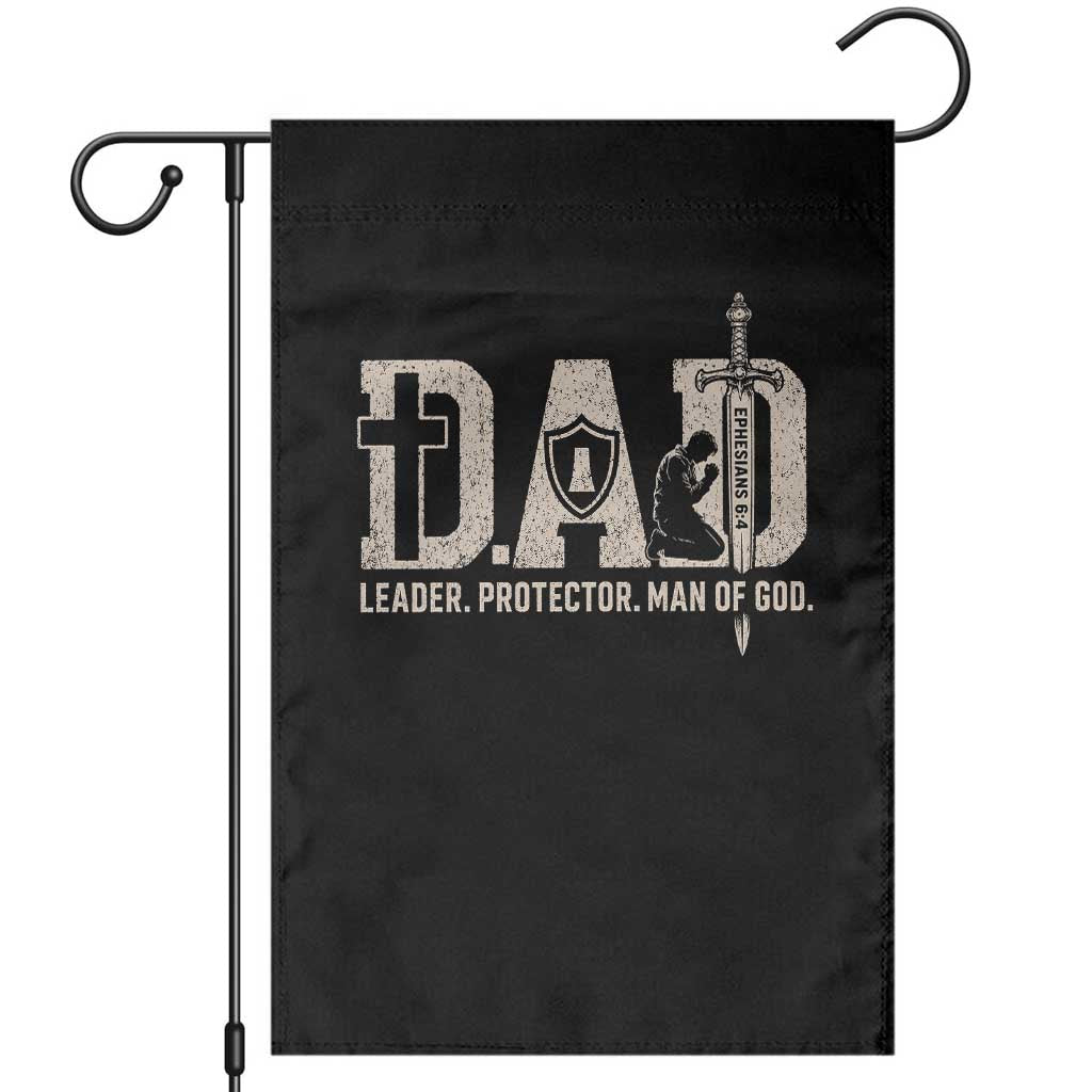 Christian Dad Garden Flag Father Leader Protector Man Of God