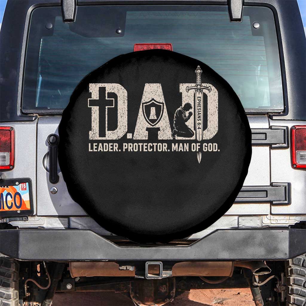 Christian Dad Spare Tire Cover Father Leader Protector Man Of God