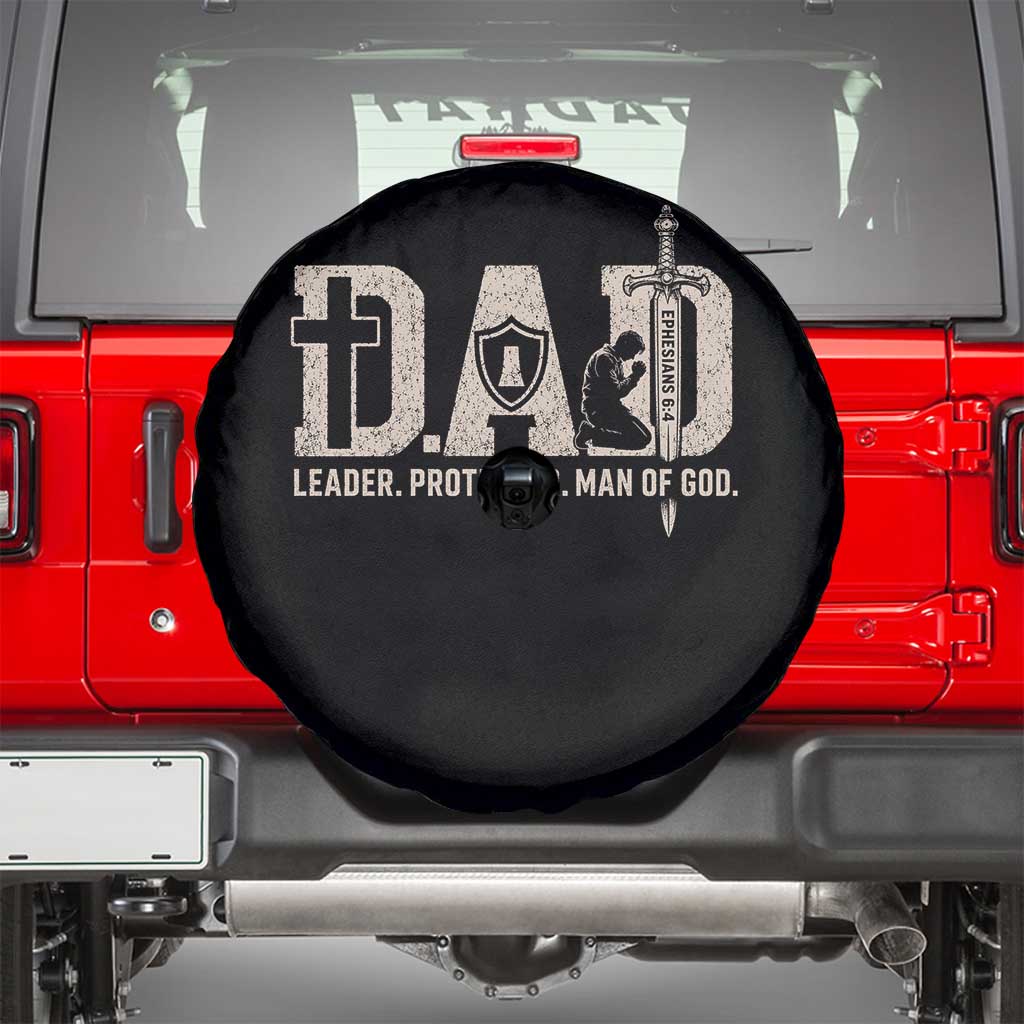 Christian Dad Spare Tire Cover Father Leader Protector Man Of God