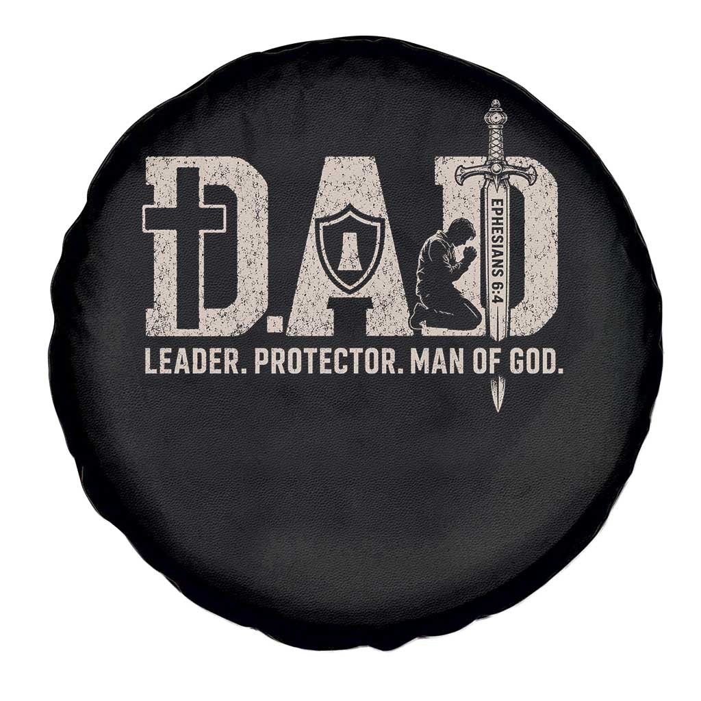 Christian Dad Spare Tire Cover Father Leader Protector Man Of God