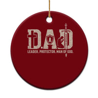 Christian Dad Ceramic Ornament Father Leader Protector Man Of God