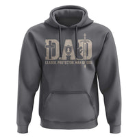 Christian Dad Hoodie Father Leader Protector Man Of God