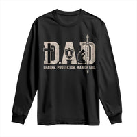 Christian Dad Long Sleeve Shirt Father Leader Protector Man Of God