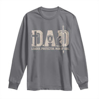 Christian Dad Long Sleeve Shirt Father Leader Protector Man Of God