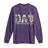 Christian Dad Long Sleeve Shirt Father Leader Protector Man Of God