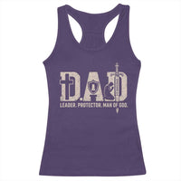 Christian Dad Racerback Tank Top Father Leader Protector Man Of God