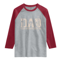 Christian Dad Raglan Shirt Father Leader Protector Man Of God