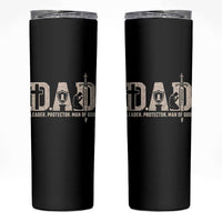 Christian Dad Skinny Tumbler Father Leader Protector Man Of God