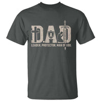 Christian Dad T Shirt Father Leader Protector Man Of God
