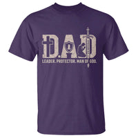 Christian Dad T Shirt Father Leader Protector Man Of God