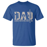 Christian Dad T Shirt Father Leader Protector Man Of God