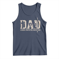 Christian Dad Tank Top Father Leader Protector Man Of God