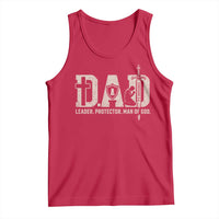 Christian Dad Tank Top Father Leader Protector Man Of God