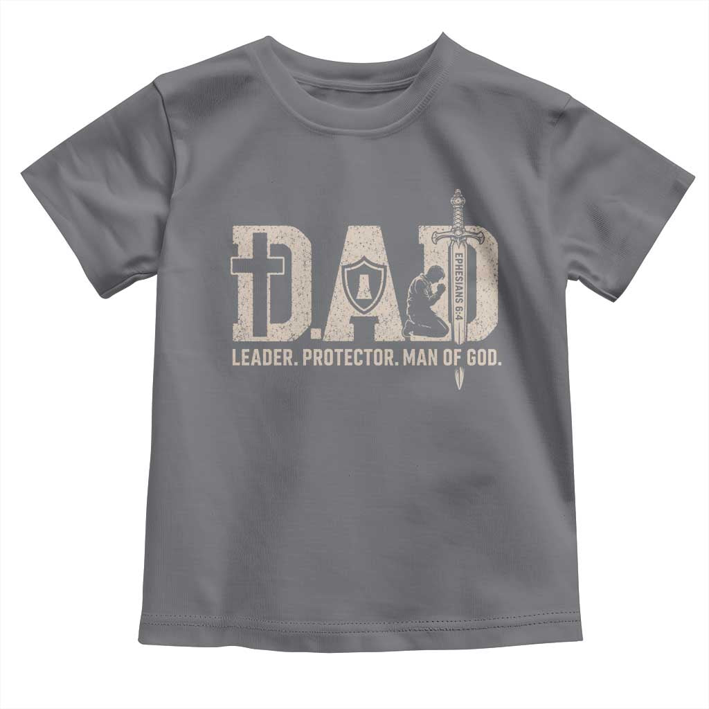 Christian Dad Toddler T Shirt Father Leader Protector Man Of God