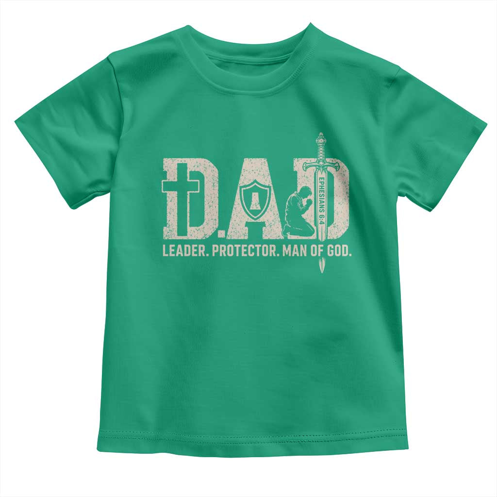 Christian Dad Toddler T Shirt Father Leader Protector Man Of God
