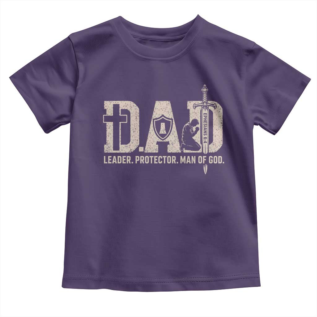 Christian Dad Toddler T Shirt Father Leader Protector Man Of God