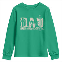 Christian Dad Youth Sweatshirt Father Leader Protector Man Of God