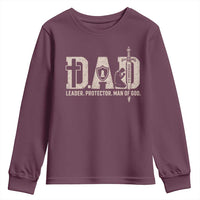 Christian Dad Youth Sweatshirt Father Leader Protector Man Of God