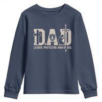 Christian Dad Youth Sweatshirt Father Leader Protector Man Of God
