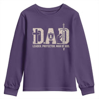 Christian Dad Youth Sweatshirt Father Leader Protector Man Of God