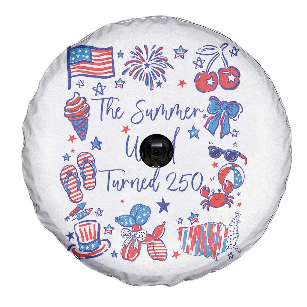 The Summer USA Turned 250 1776 2026 4th of July Spare Tire Cover