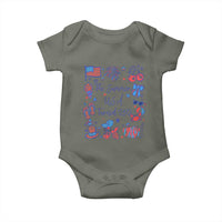 The Summer USA Turned 250 1776 2026 4th of July Baby Onesie