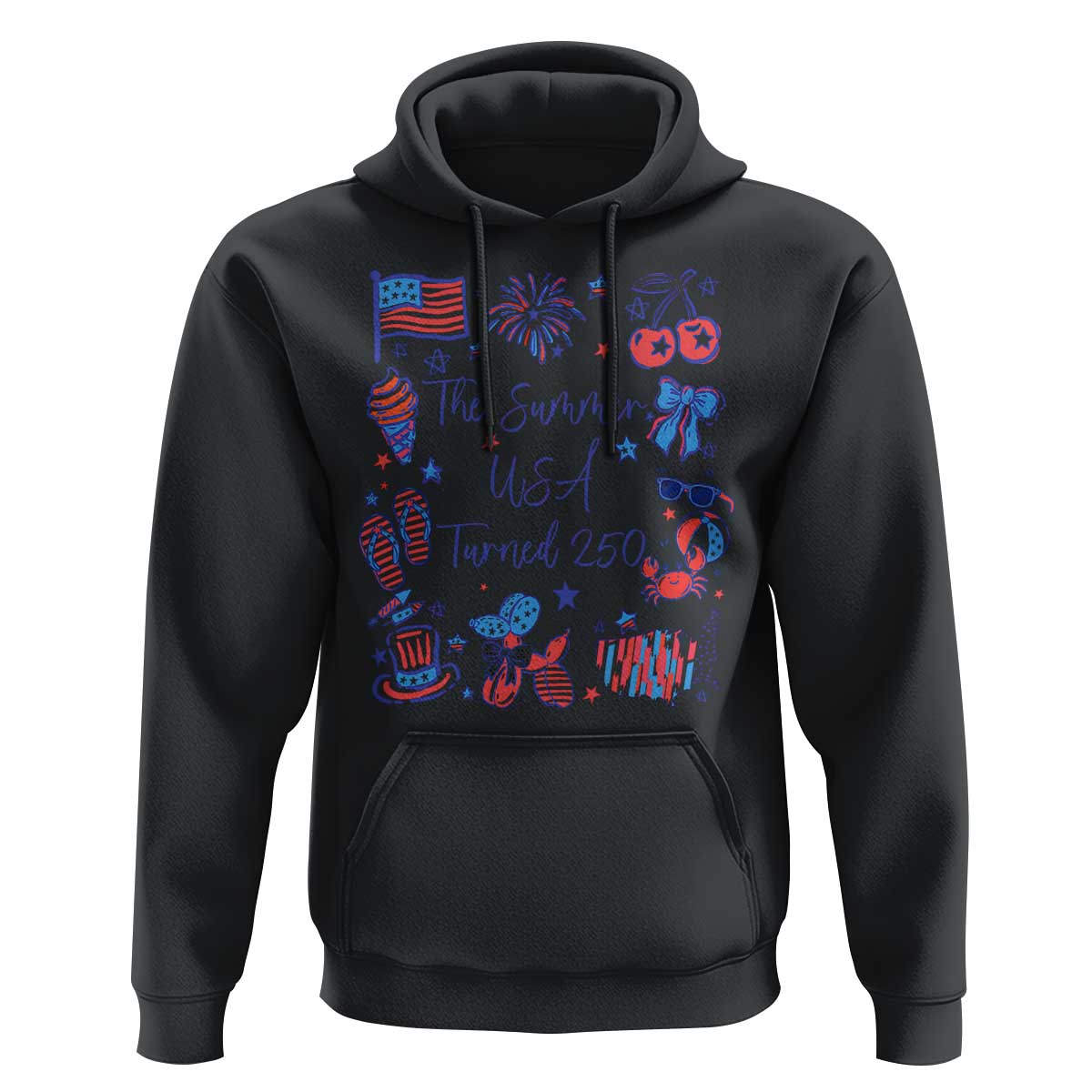 The Summer USA Turned 250 1776 2026 4th of July Hoodie