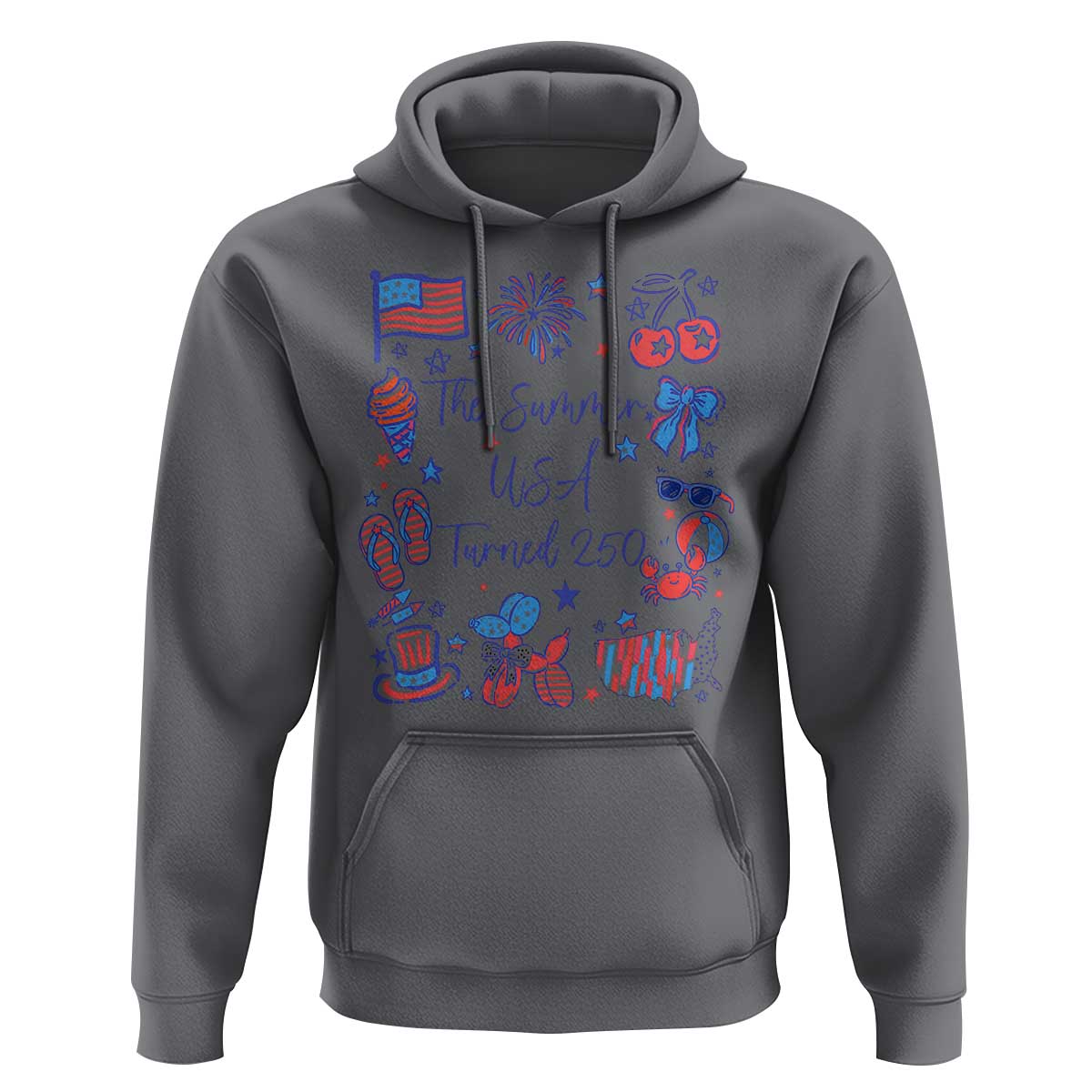 The Summer USA Turned 250 1776 2026 4th of July Hoodie