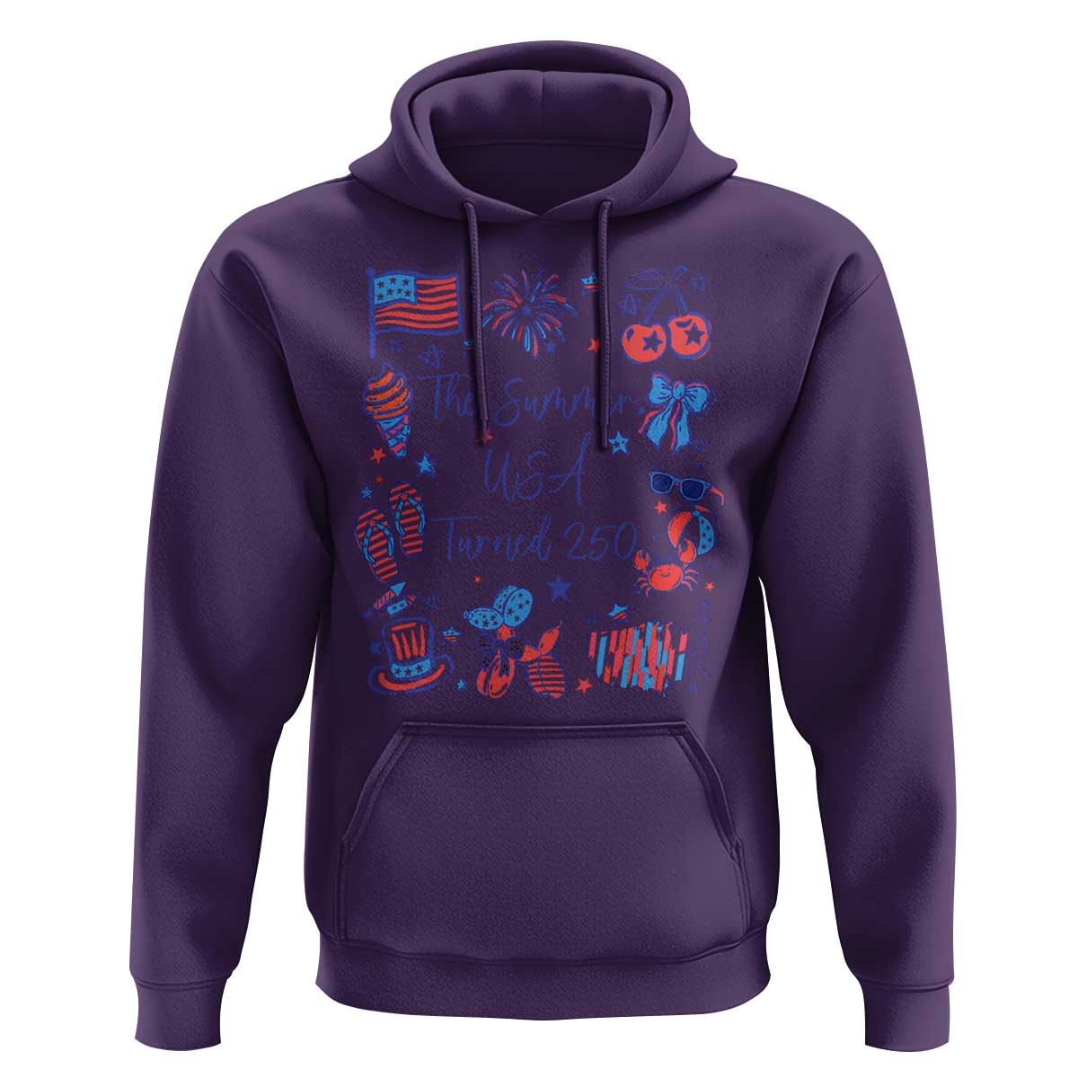 The Summer USA Turned 250 1776 2026 4th of July Hoodie