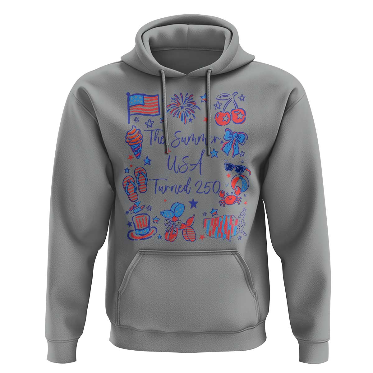 The Summer USA Turned 250 1776 2026 4th of July Hoodie
