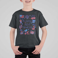 The Summer USA Turned 250 1776 2026 4th of July T Shirt For Kid
