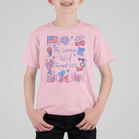 The Summer USA Turned 250 1776 2026 4th of July T Shirt For Kid